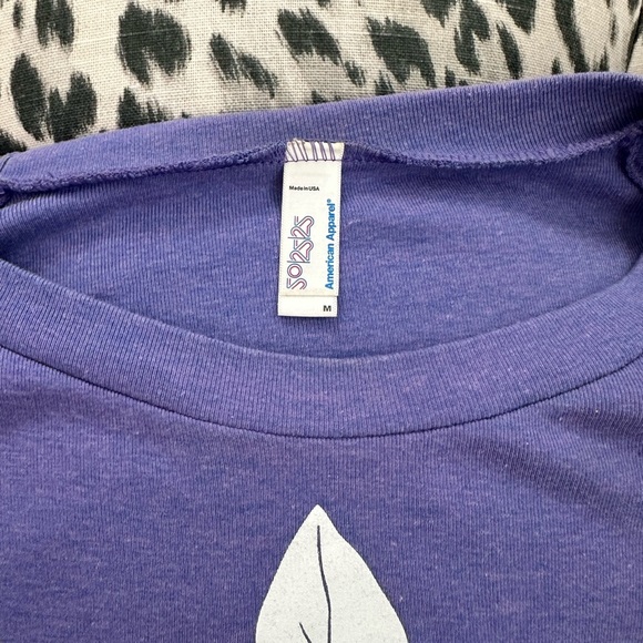 American Apparel Purple Alpha Phi Sorority Sweatshirt Size M - Picture 2 of 4